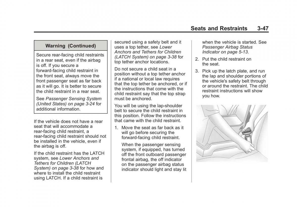 Chevrolet Captiva owners manual / page 91