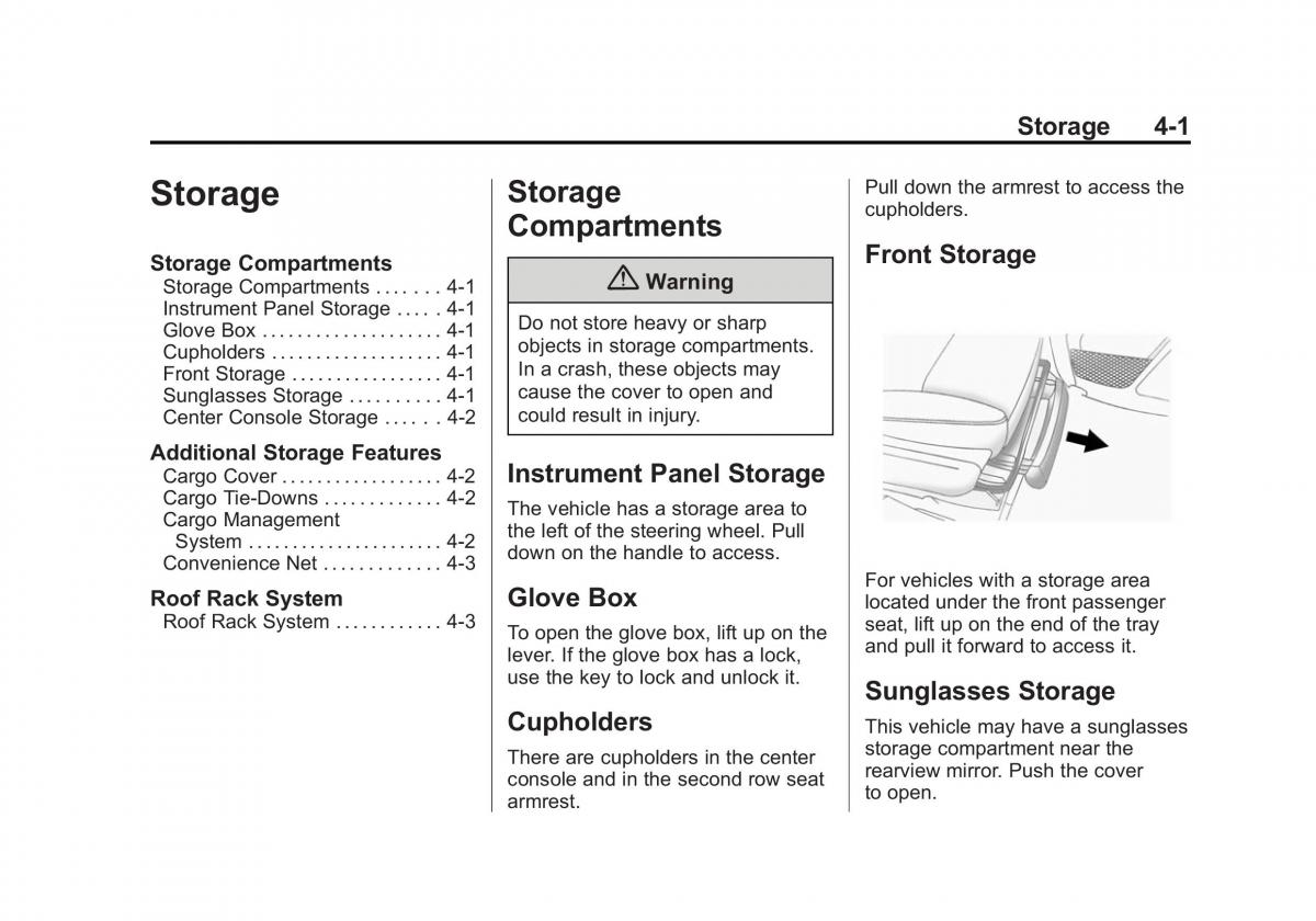 Chevrolet Captiva owners manual / page 95