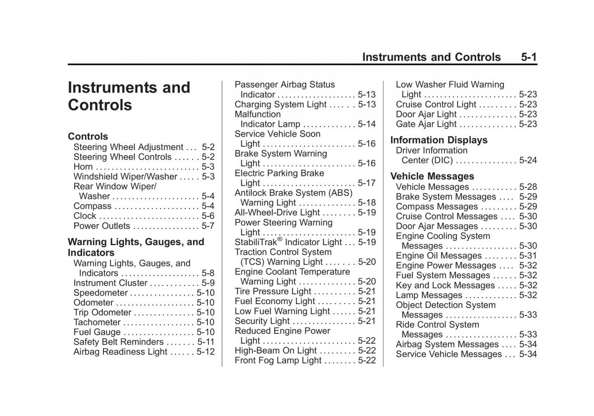 Chevrolet Captiva owners manual / page 99