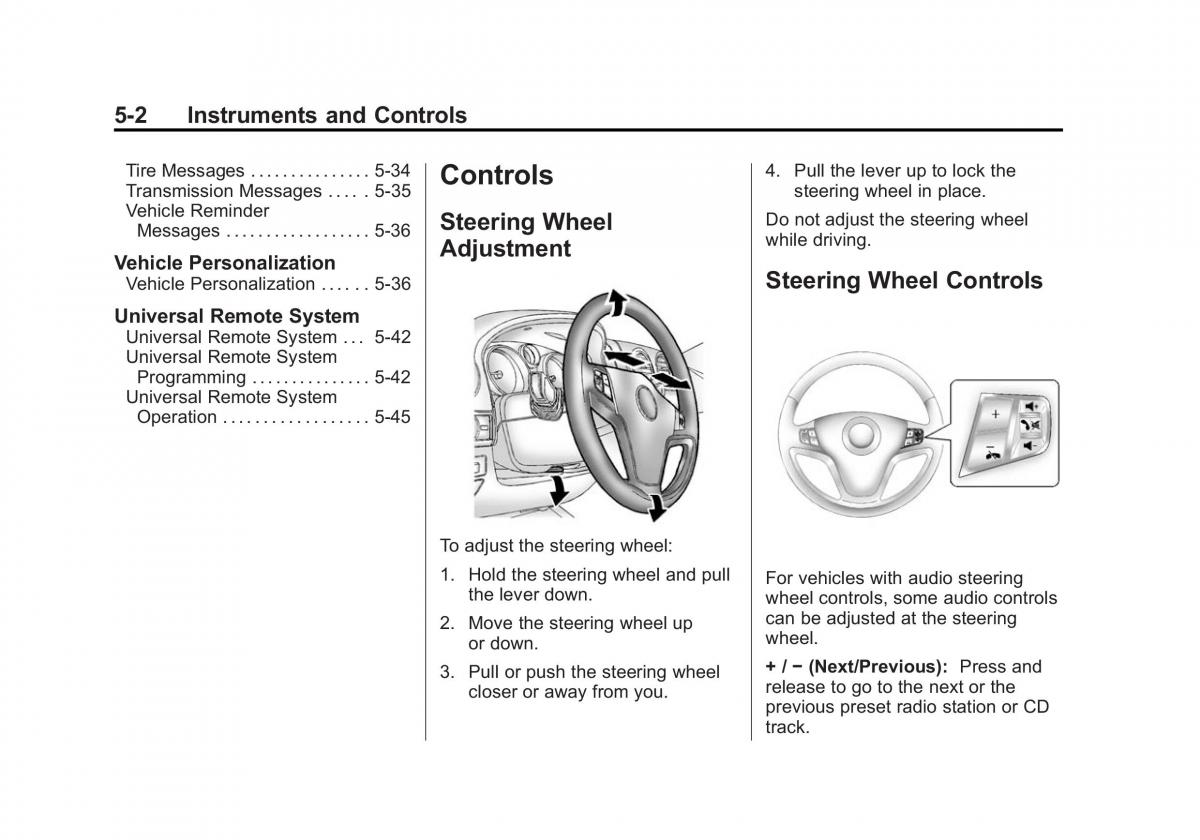 Chevrolet Captiva owners manual / page 100