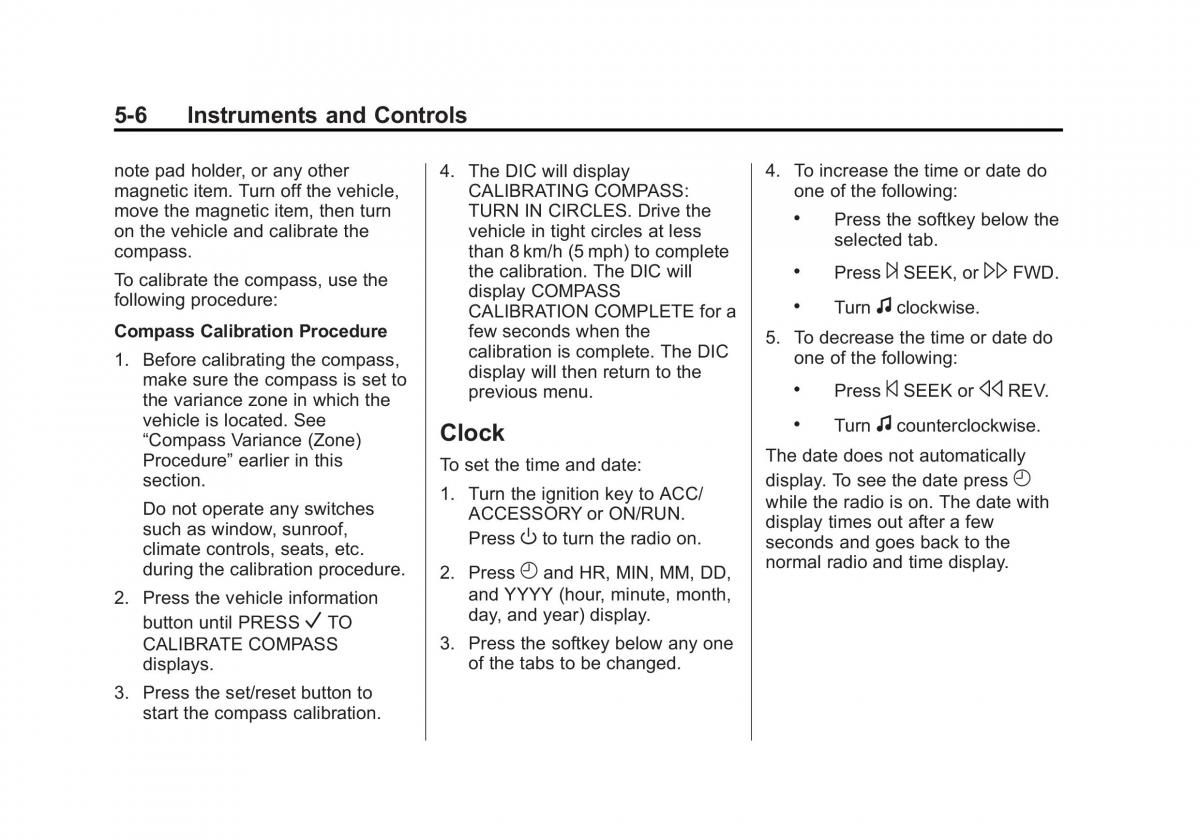 Chevrolet Captiva owners manual / page 104