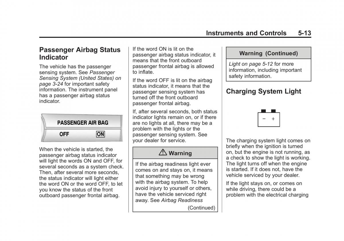 Chevrolet Captiva owners manual / page 111