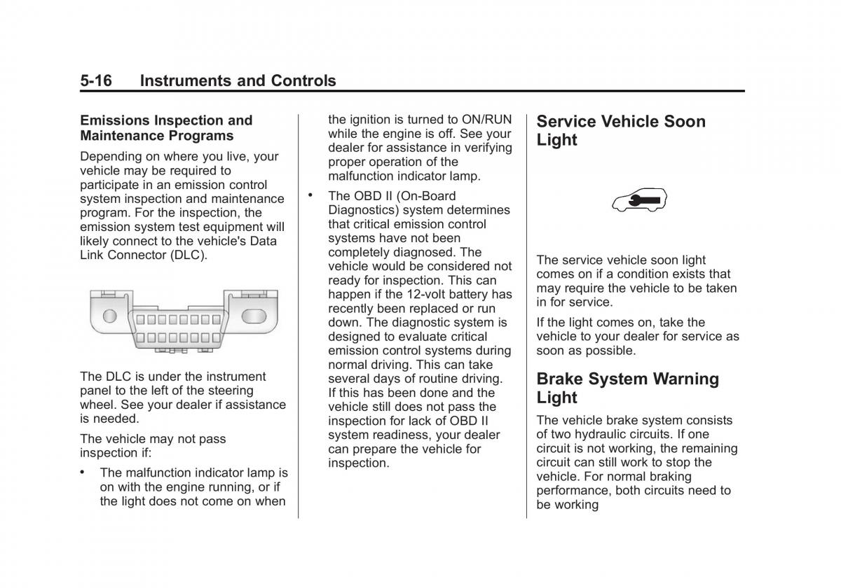 Chevrolet Captiva owners manual / page 114