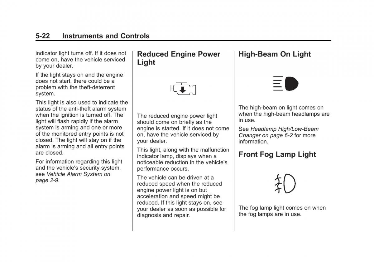 Chevrolet Captiva owners manual / page 120