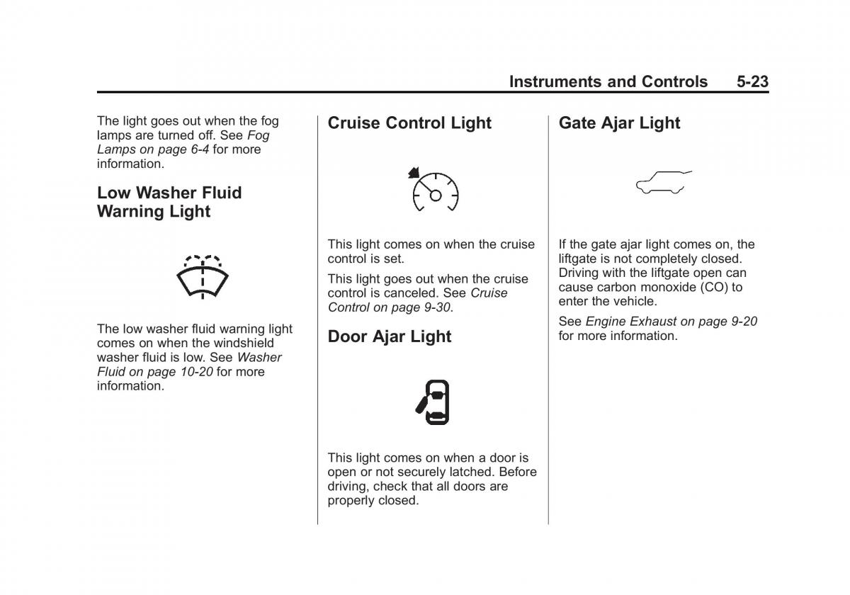 Chevrolet Captiva owners manual / page 121