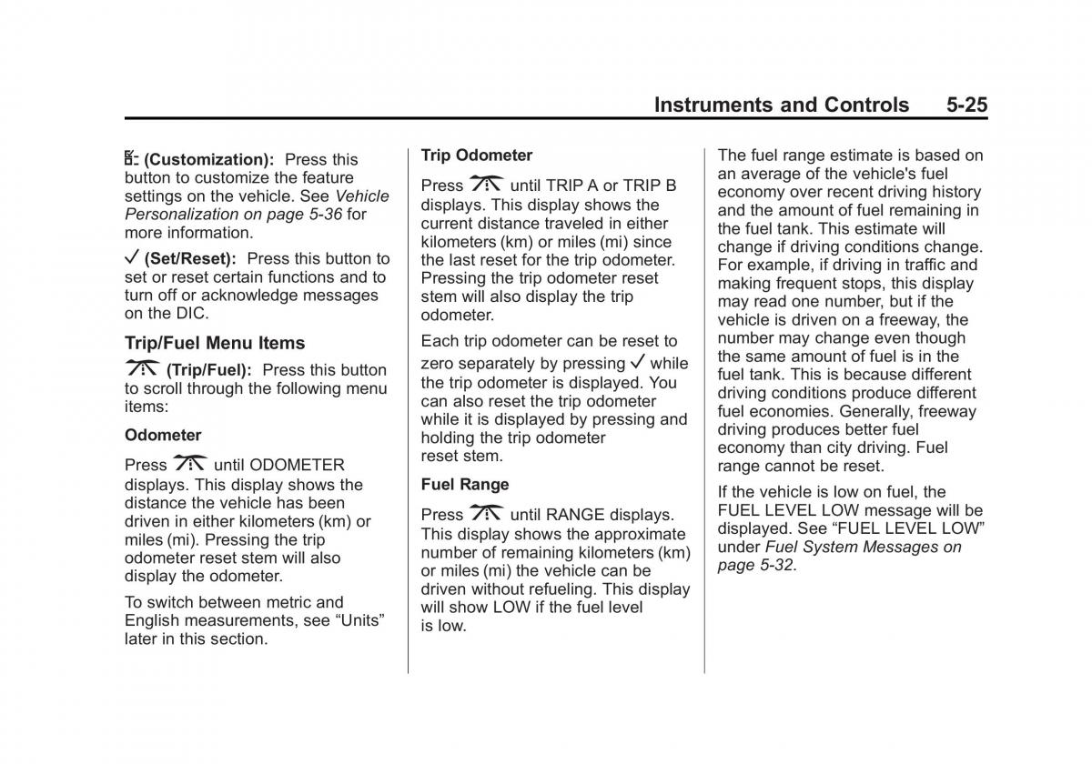 Chevrolet Captiva owners manual / page 123