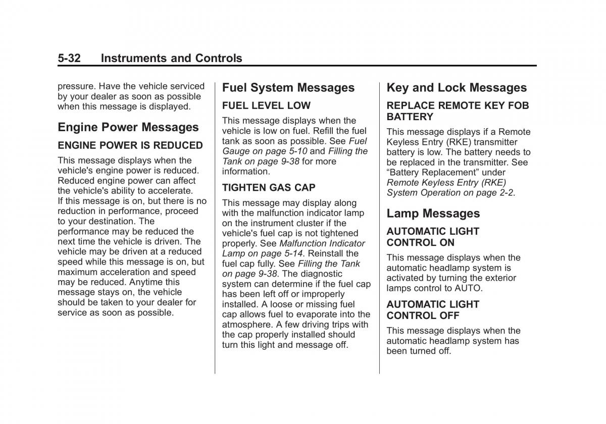 Chevrolet Captiva owners manual / page 130