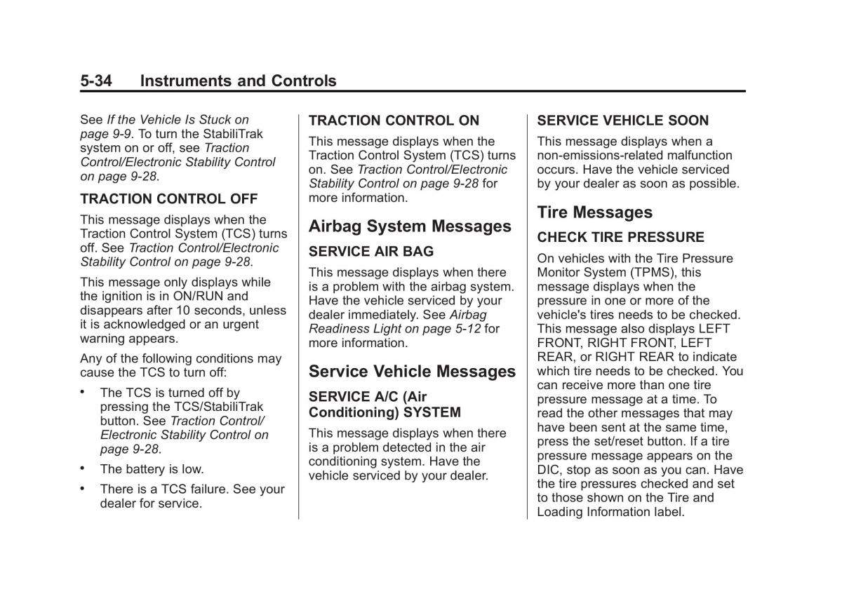 Chevrolet Captiva owners manual / page 132