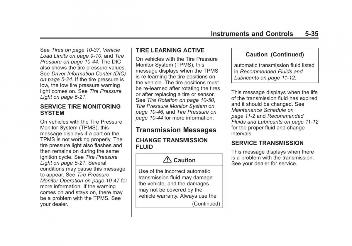 Chevrolet Captiva owners manual / page 133