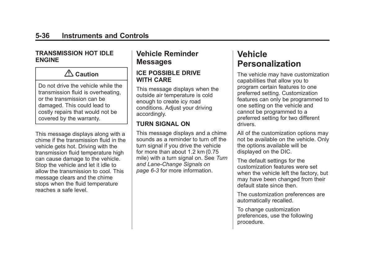 Chevrolet Captiva owners manual / page 134