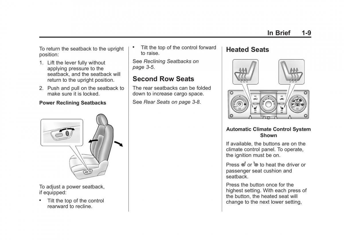 Chevrolet Captiva owners manual / page 15