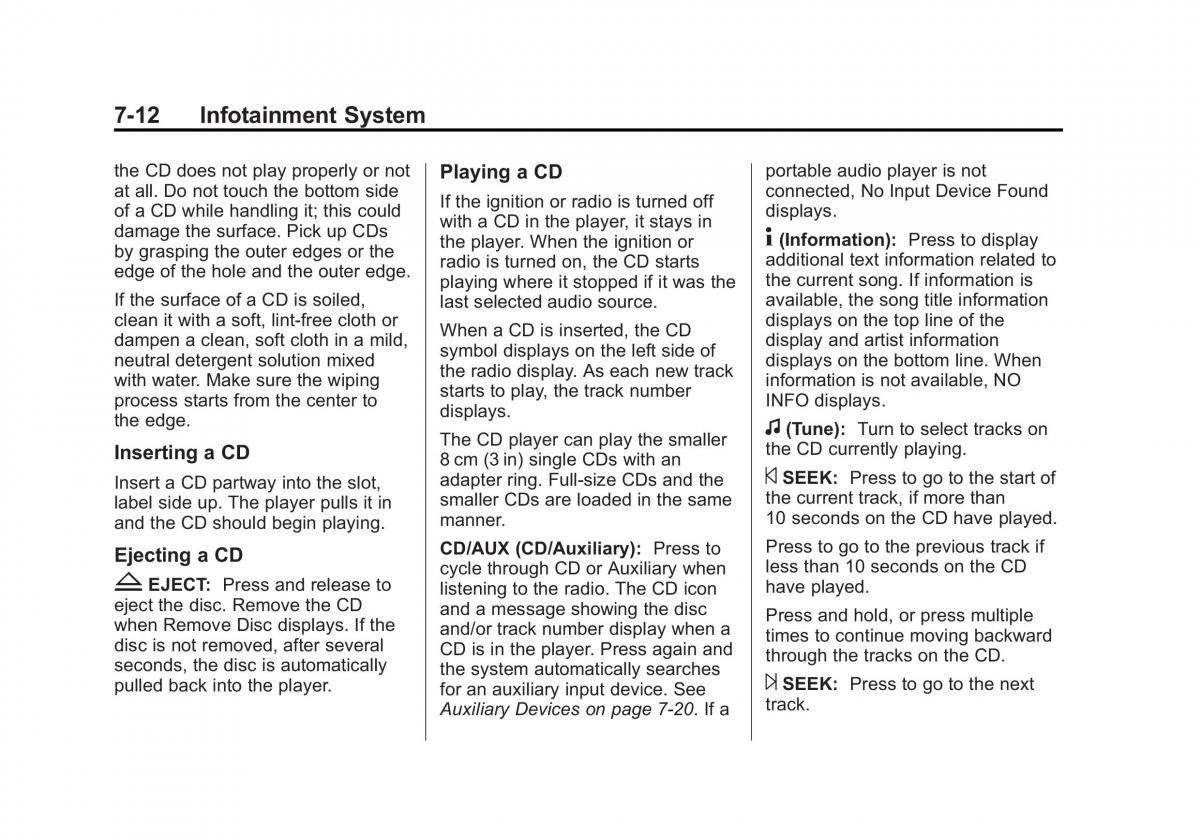 Chevrolet Captiva owners manual / page 162