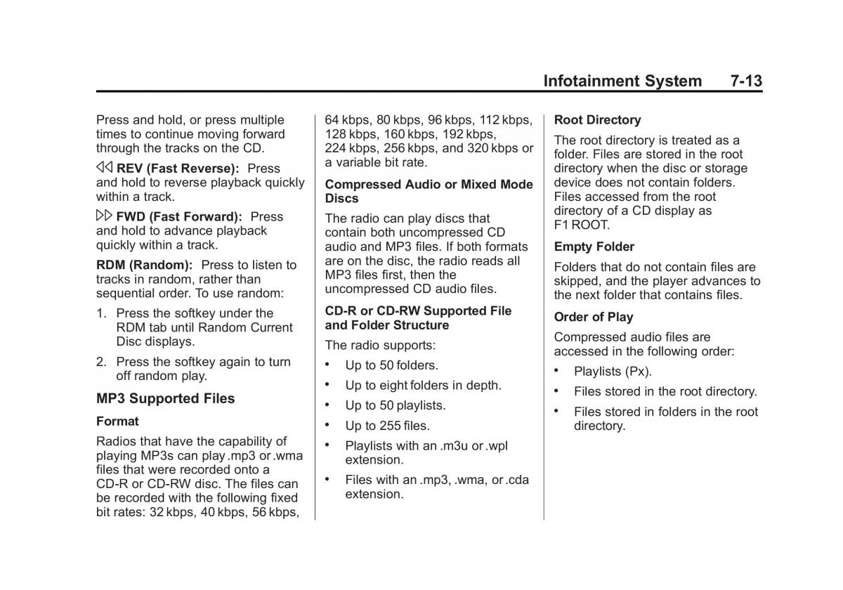 Chevrolet Captiva owners manual / page 163