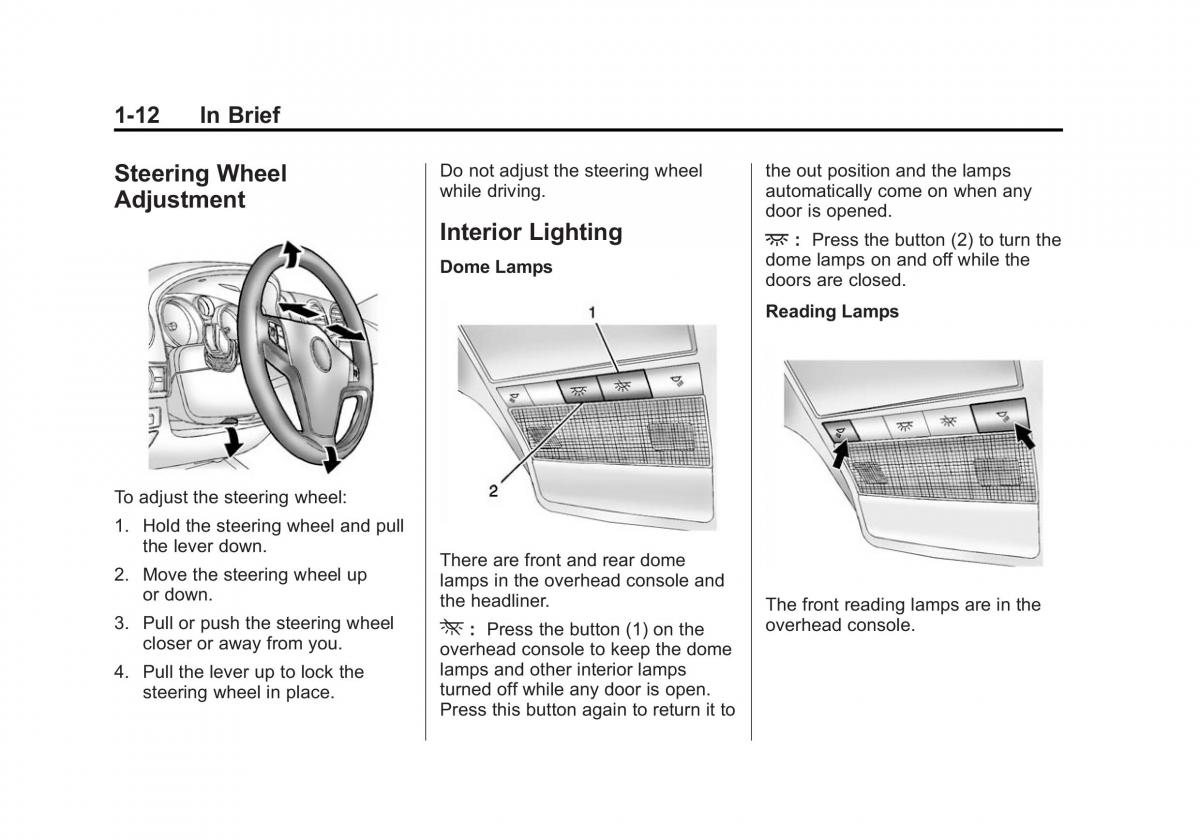 Chevrolet Captiva owners manual / page 18