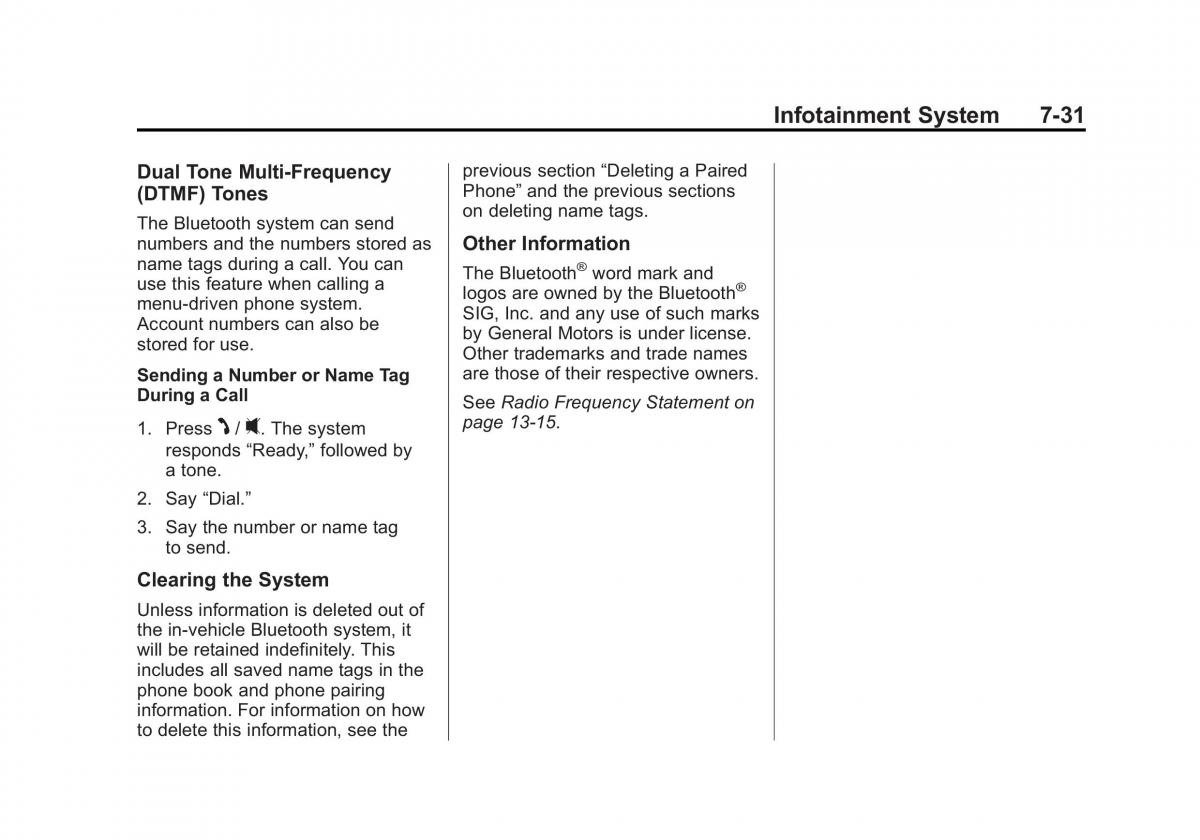 Chevrolet Captiva owners manual / page 181