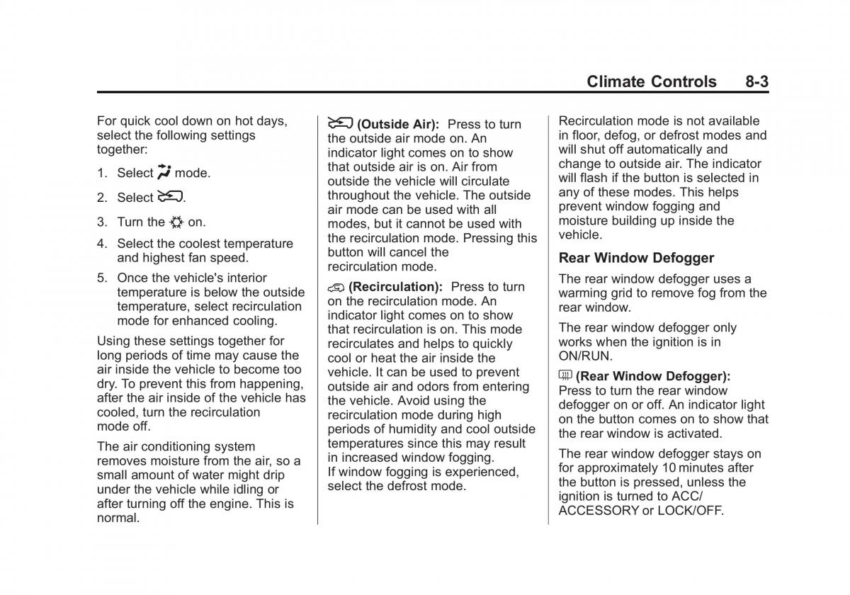 Chevrolet Captiva owners manual / page 185