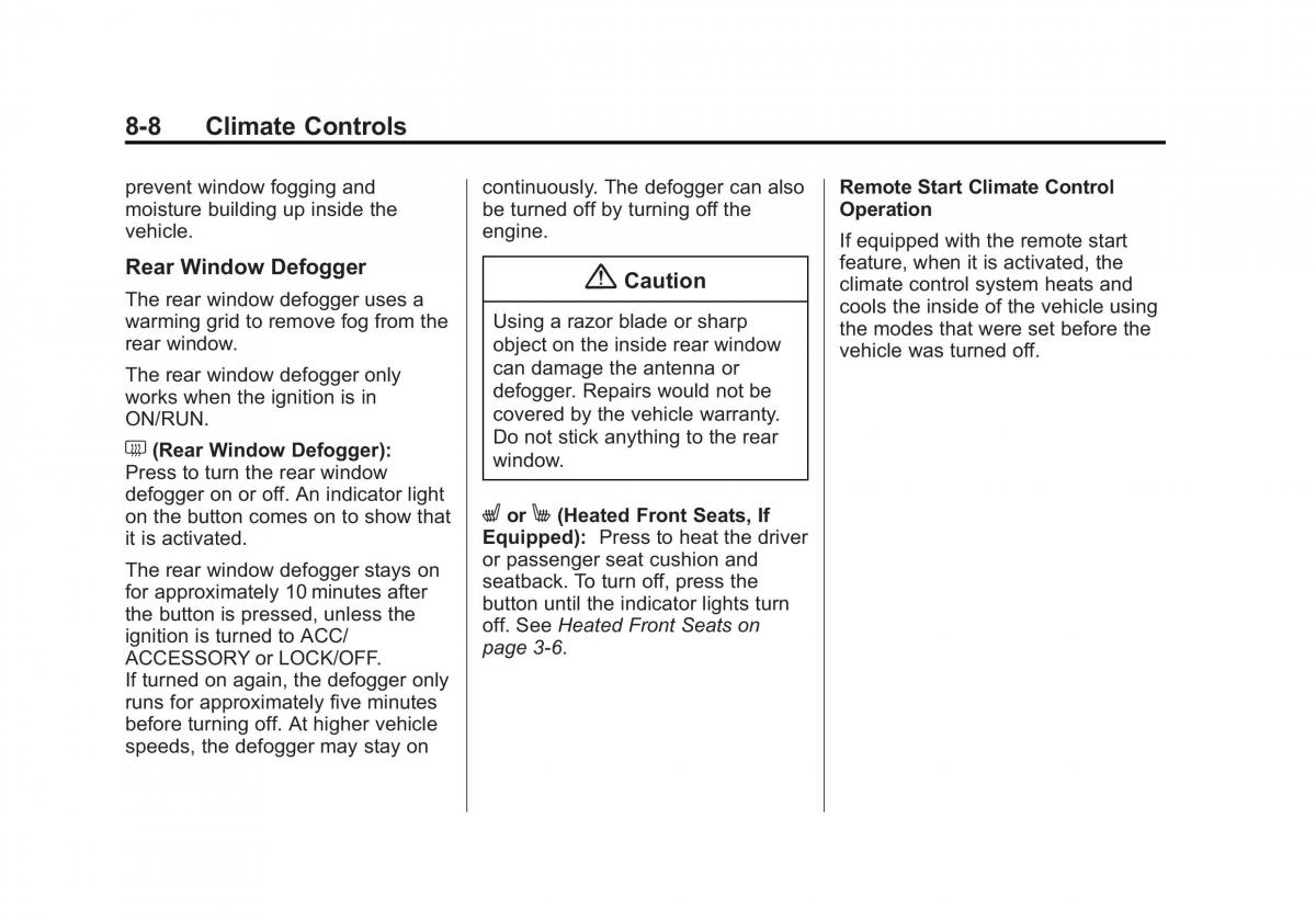 Chevrolet Captiva owners manual / page 190