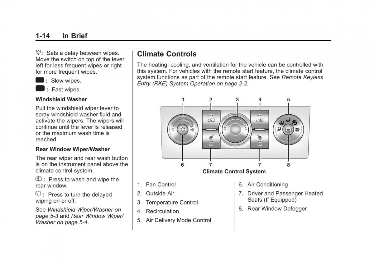 Chevrolet Captiva owners manual / page 20