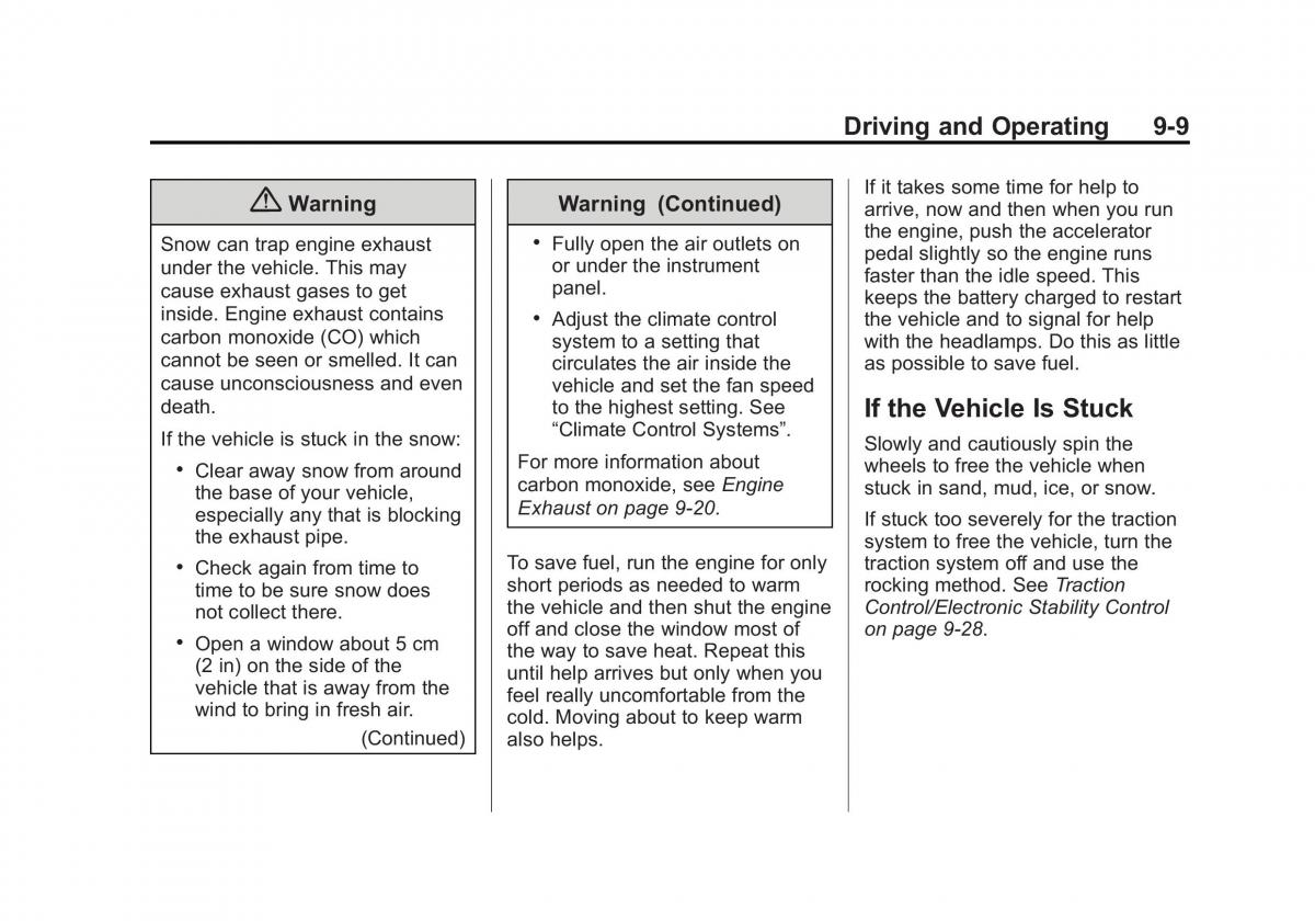 Chevrolet Captiva owners manual / page 201