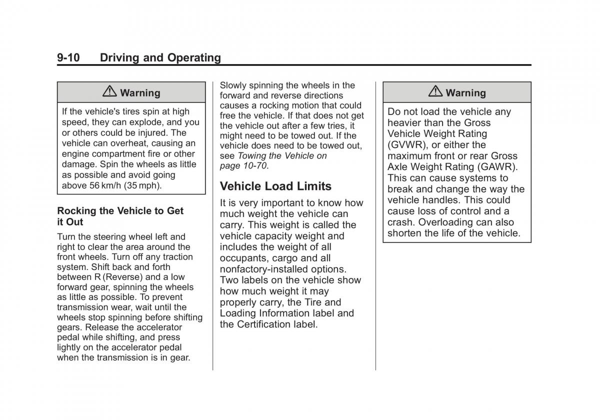 Chevrolet Captiva owners manual / page 202