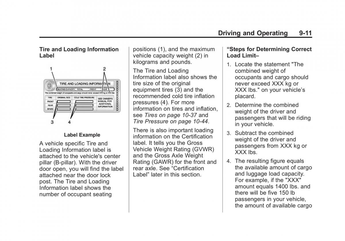 Chevrolet Captiva owners manual / page 203