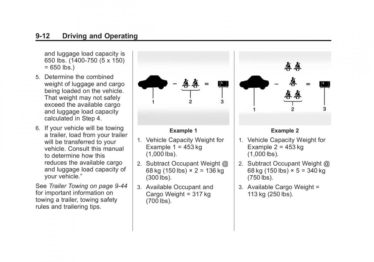 Chevrolet Captiva owners manual / page 204