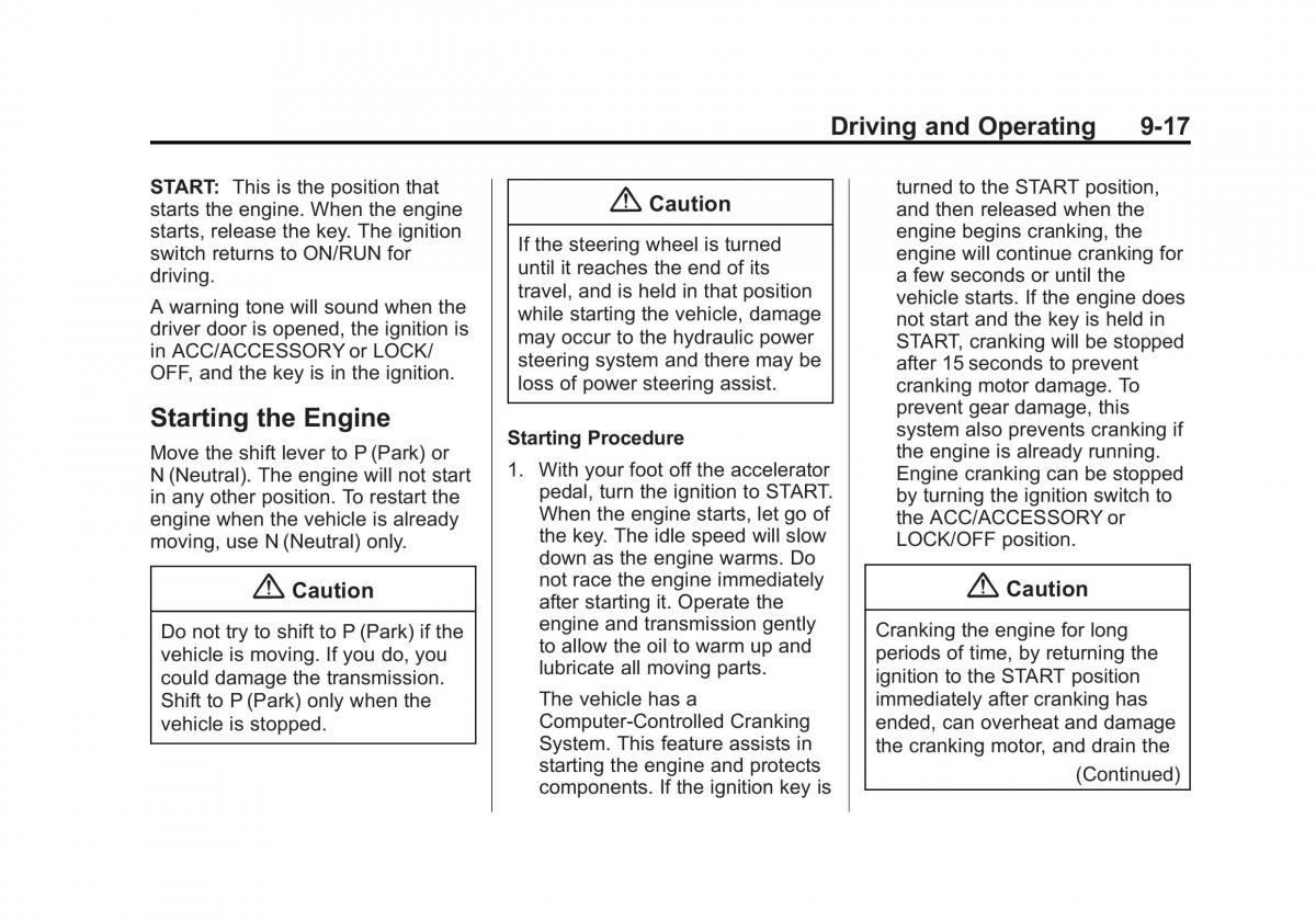 Chevrolet Captiva owners manual / page 209