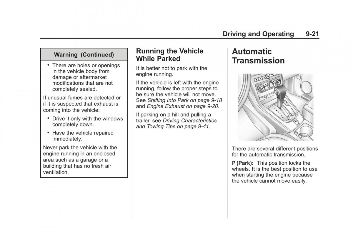 Chevrolet Captiva owners manual / page 213