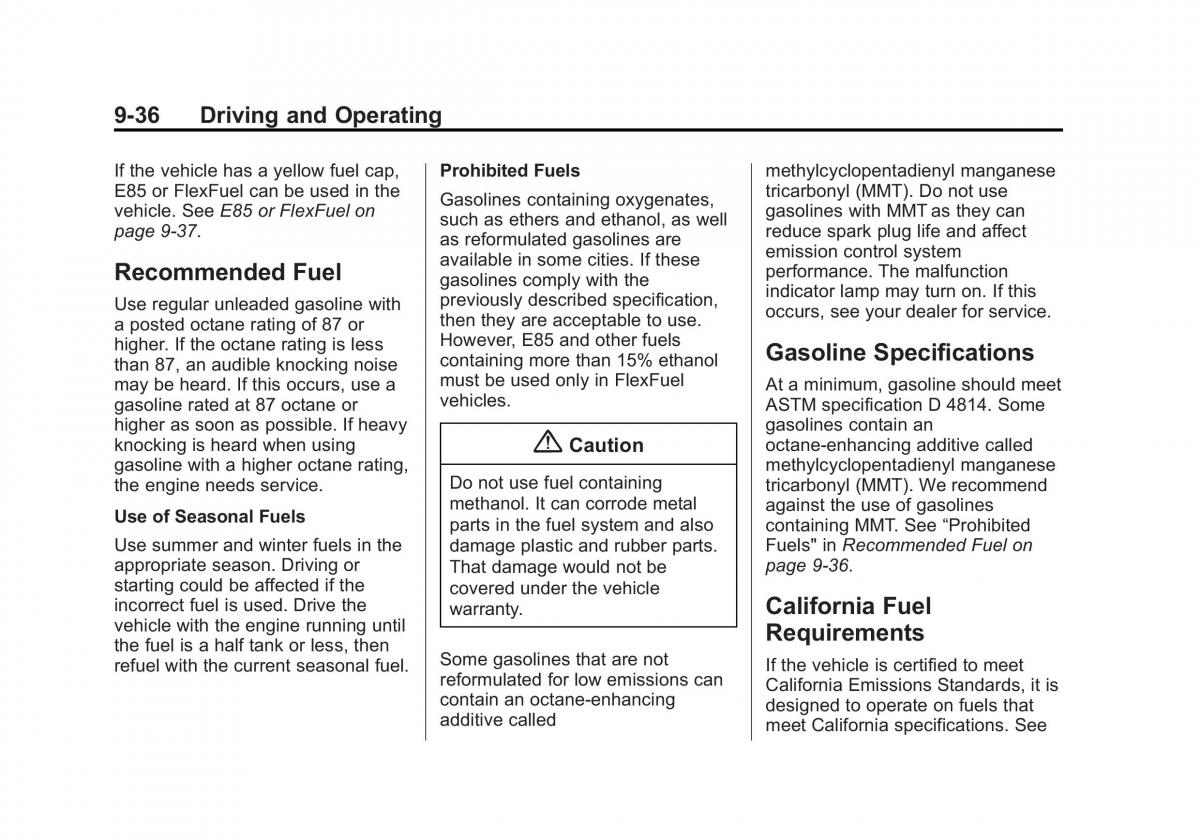 Chevrolet Captiva owners manual / page 228