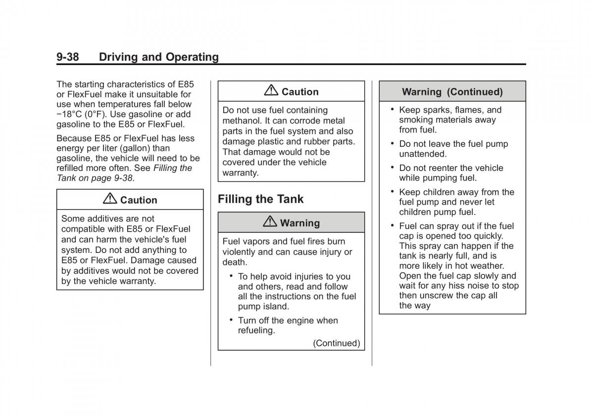 Chevrolet Captiva owners manual / page 230