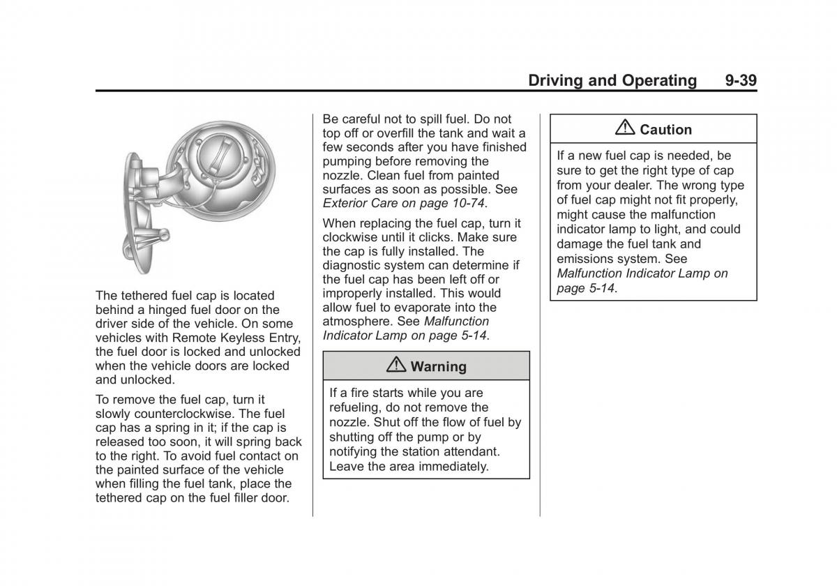 Chevrolet Captiva owners manual / page 231