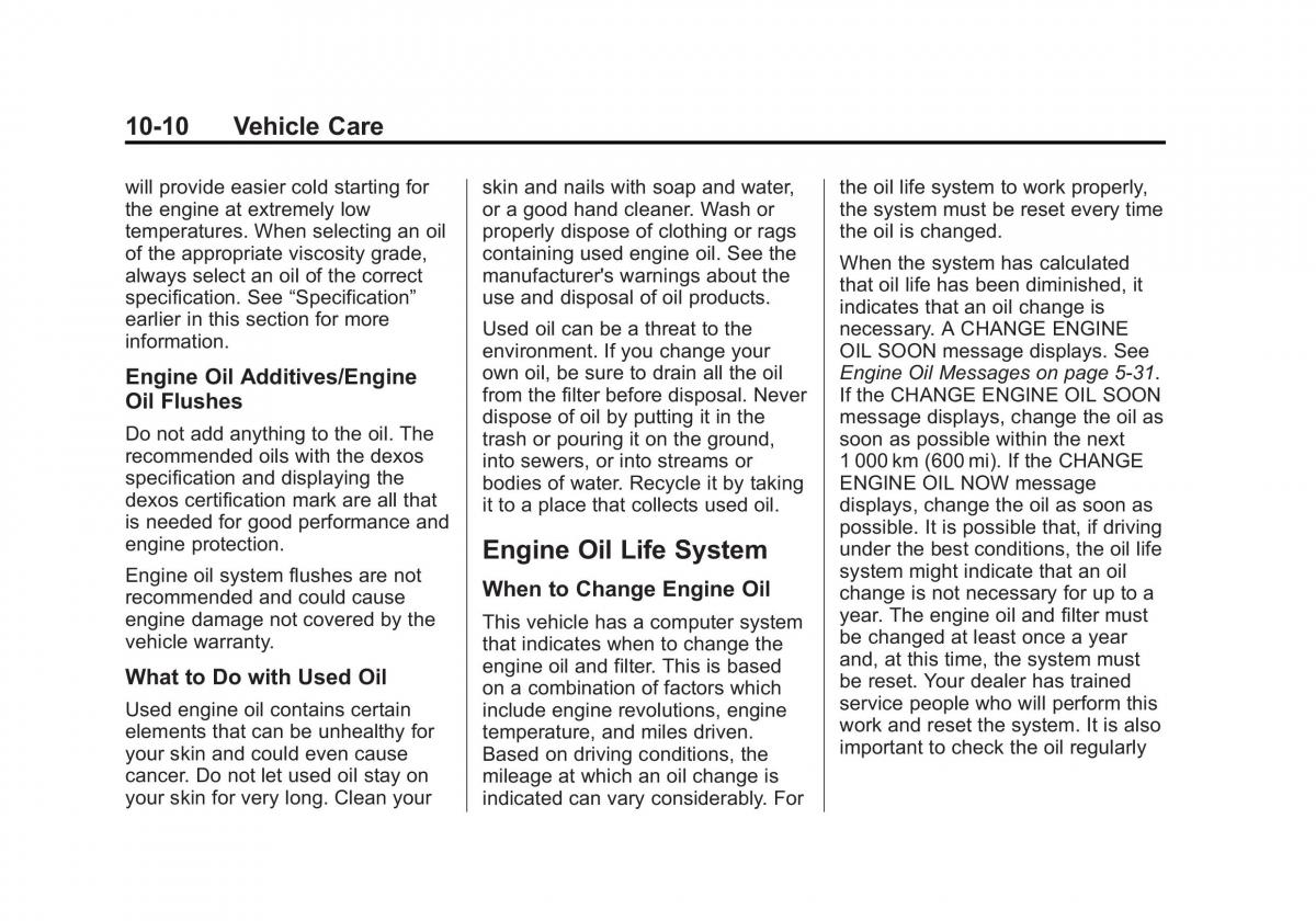 Chevrolet Captiva owners manual / page 250