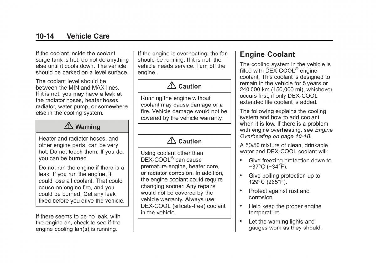 Chevrolet Captiva owners manual / page 254