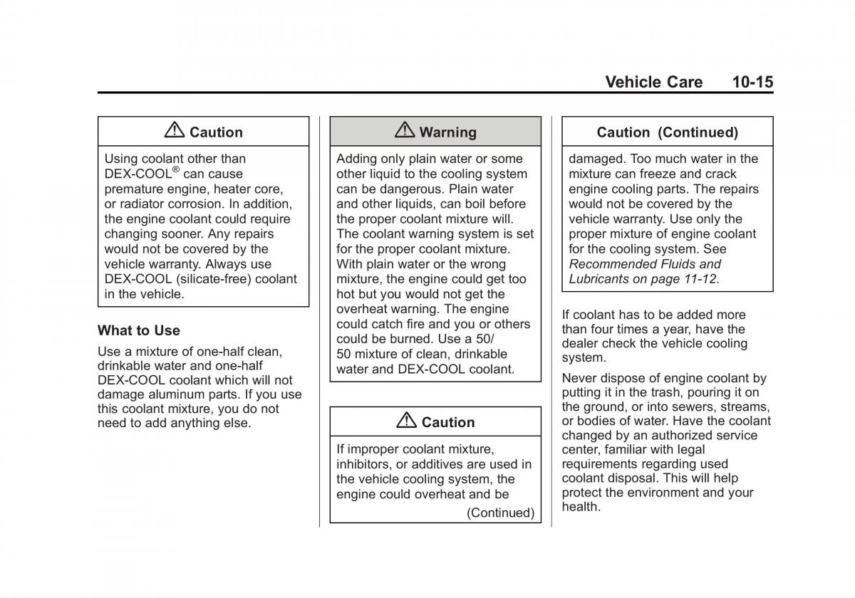 Chevrolet Captiva owners manual / page 255