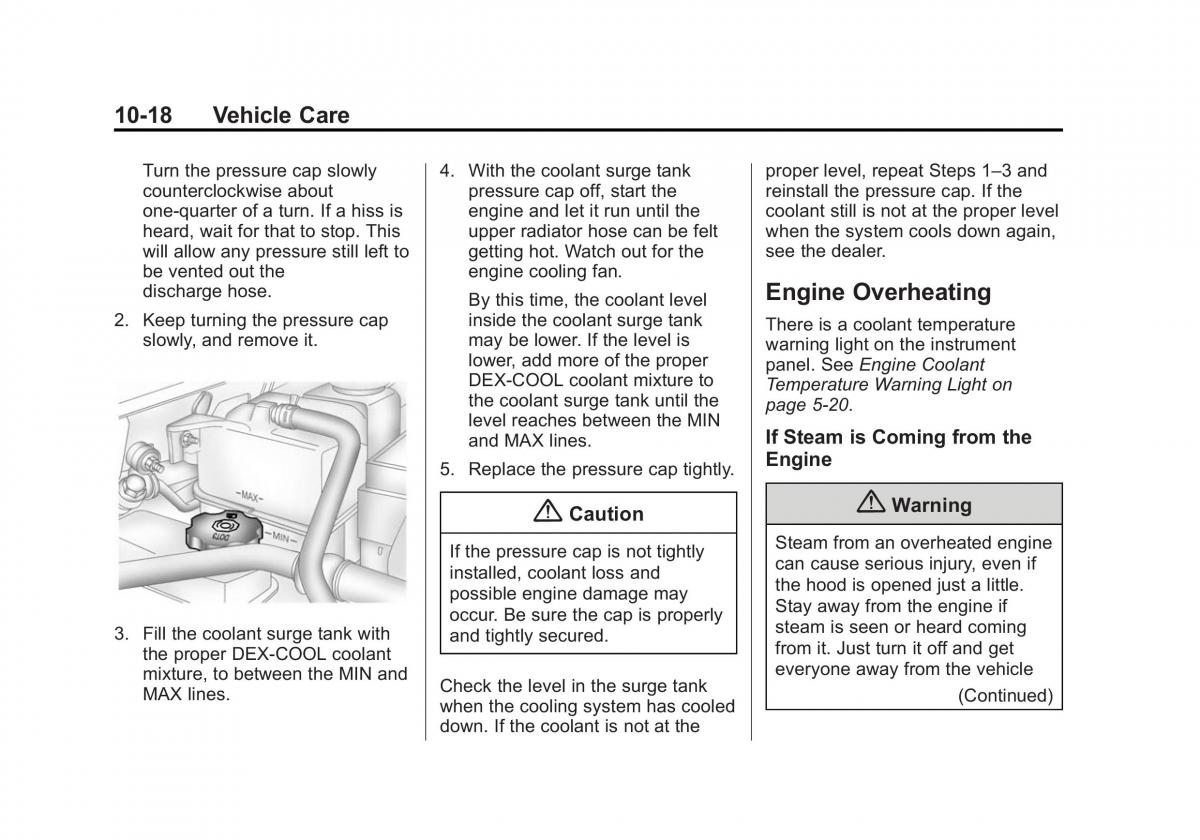 Chevrolet Captiva owners manual / page 258