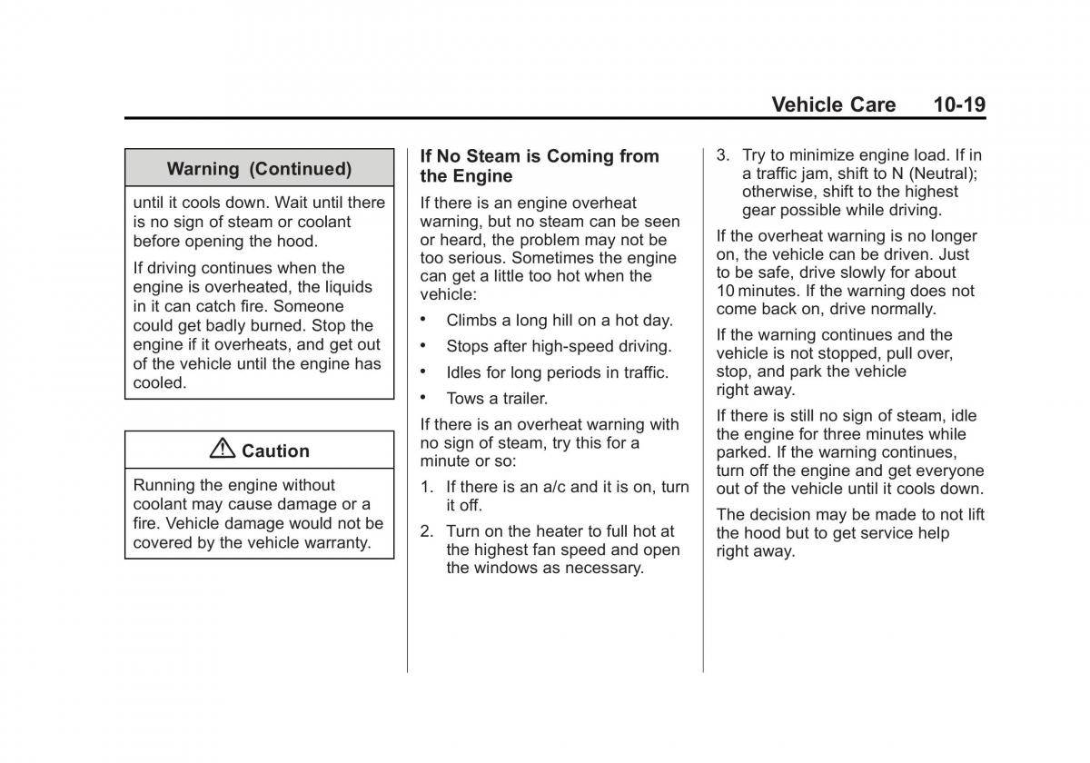 Chevrolet Captiva owners manual / page 259