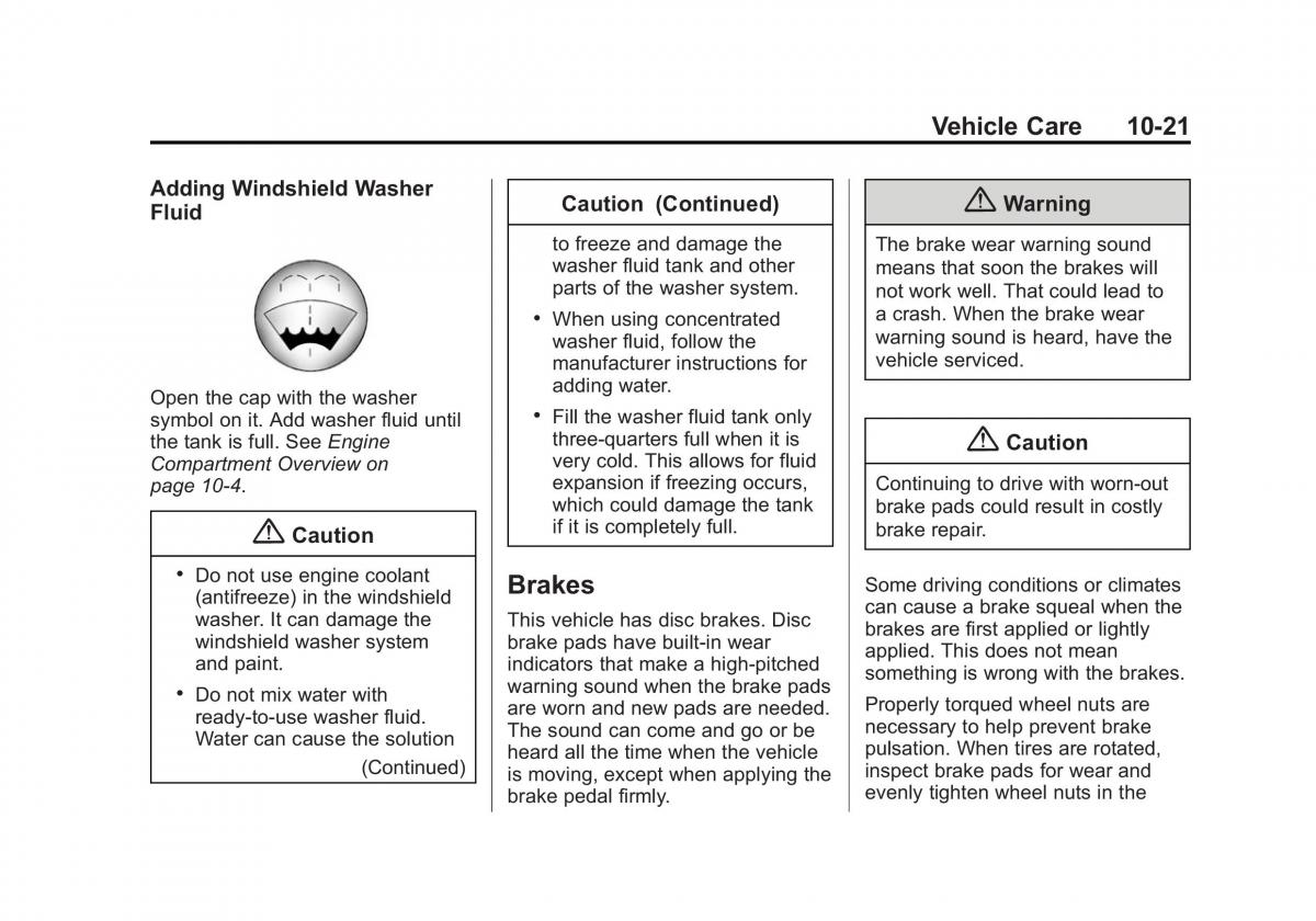 Chevrolet Captiva owners manual / page 261