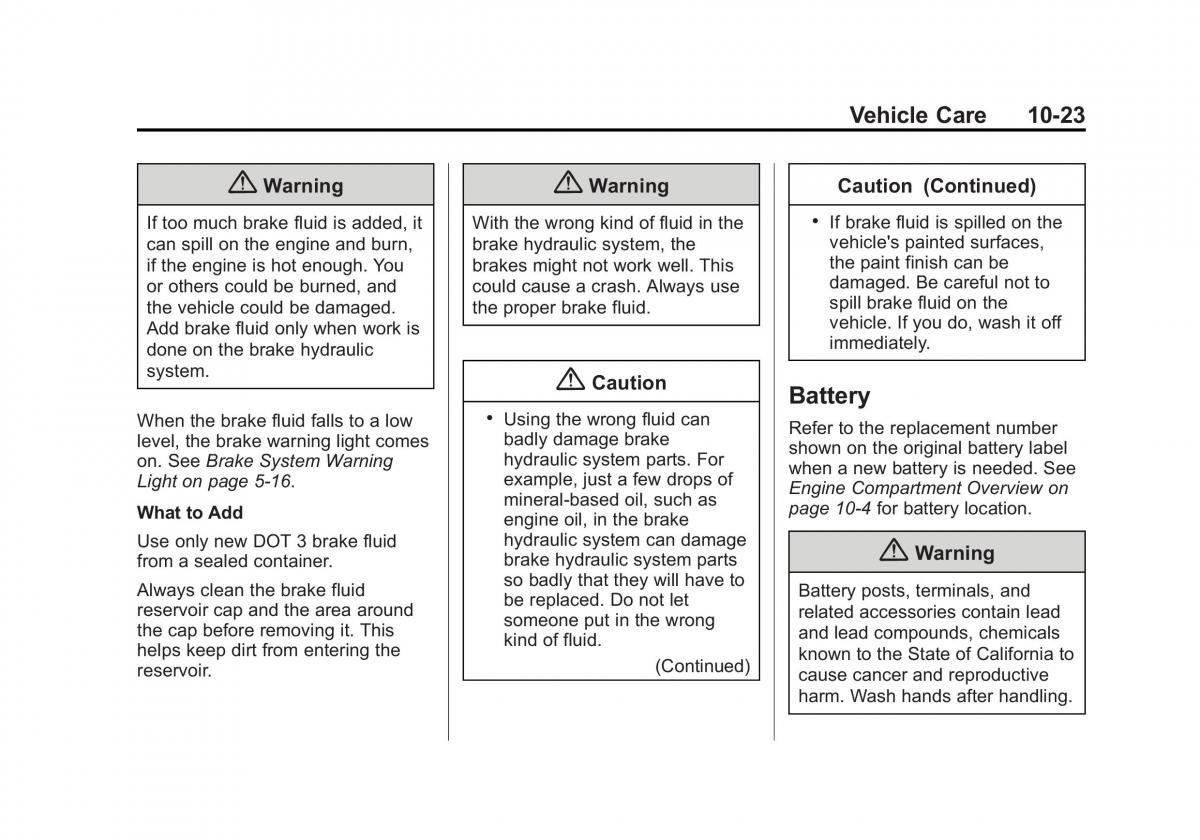 Chevrolet Captiva owners manual / page 263