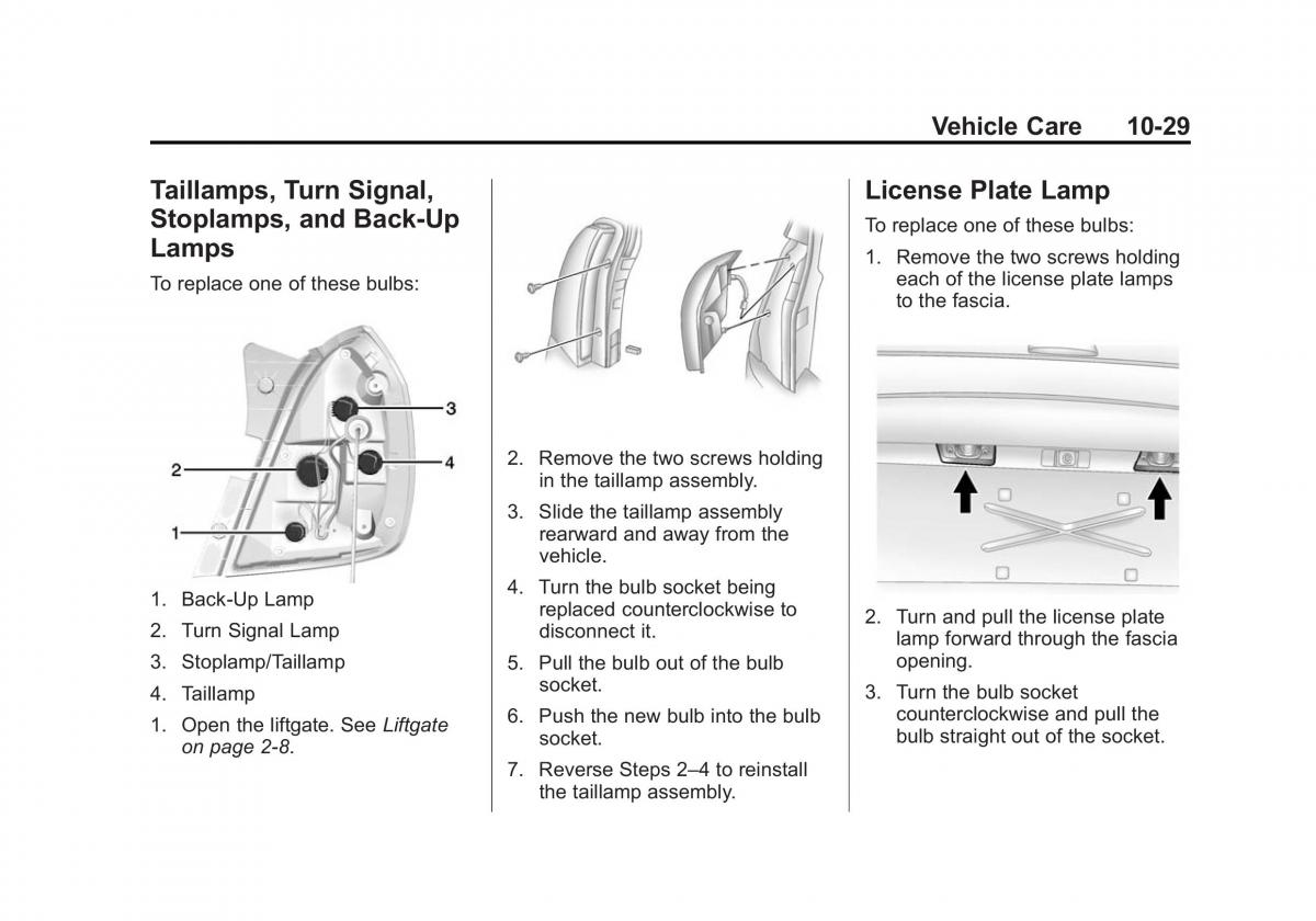 Chevrolet Captiva owners manual / page 269