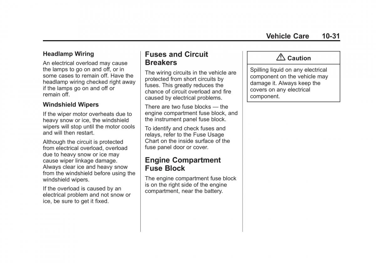 Chevrolet Captiva owners manual / page 271