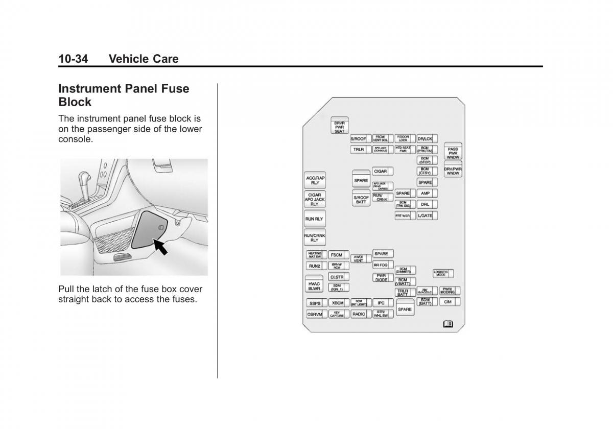 Chevrolet Captiva owners manual / page 274