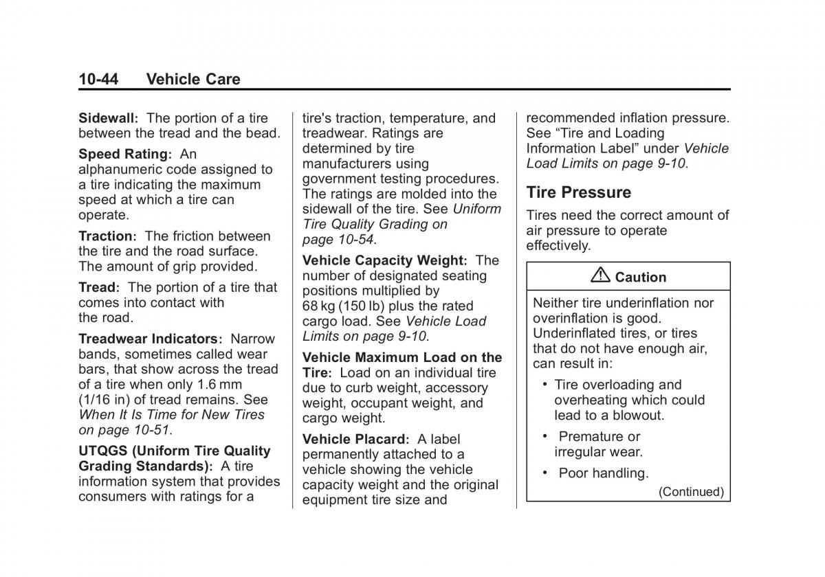 Chevrolet Captiva owners manual / page 284