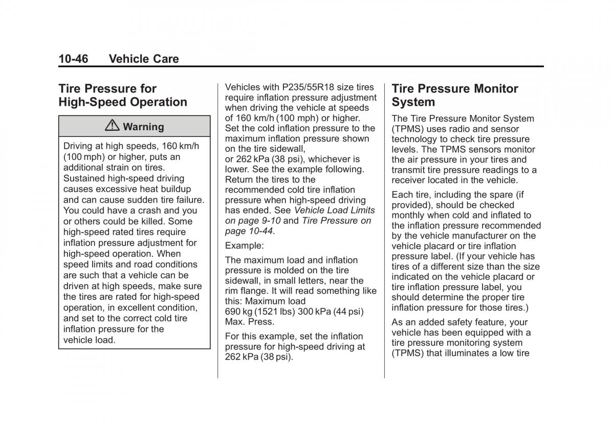 Chevrolet Captiva owners manual / page 286