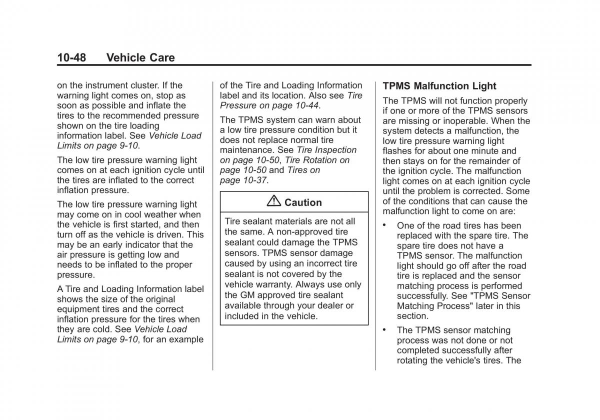 Chevrolet Captiva owners manual / page 288