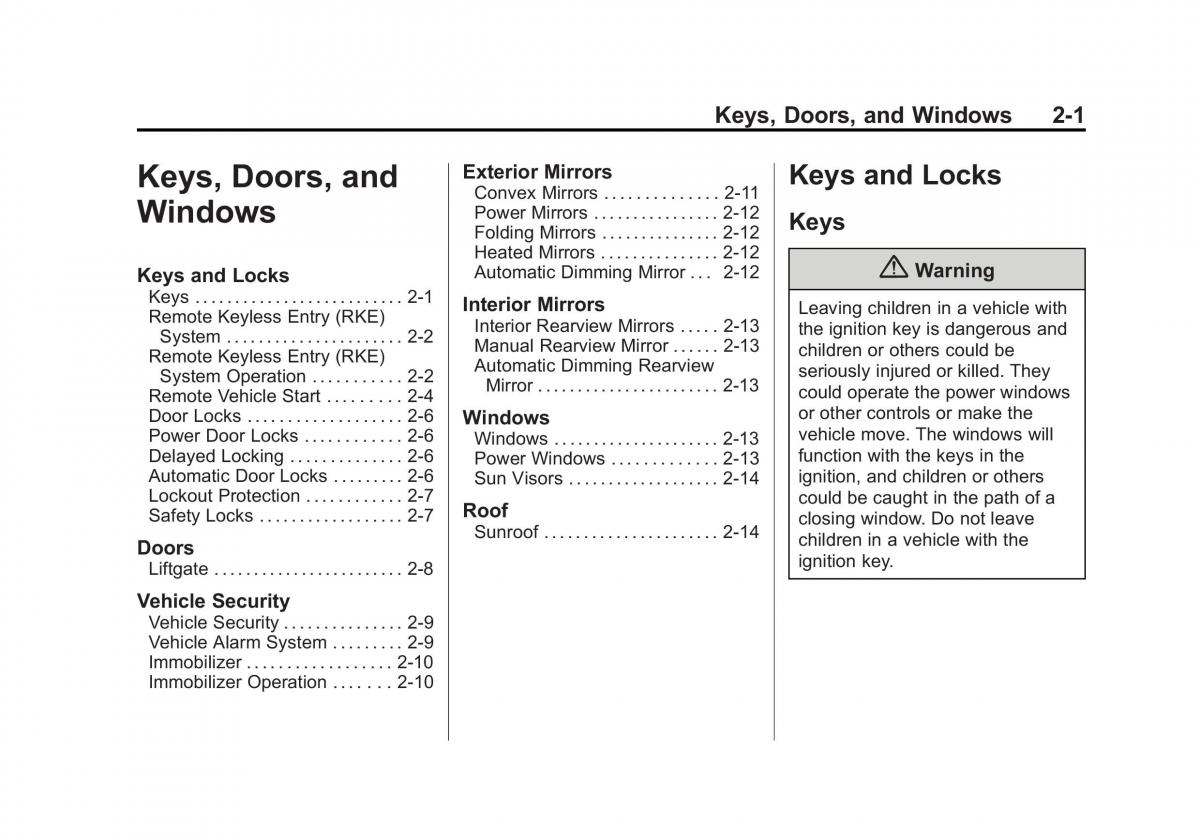 Chevrolet Captiva owners manual / page 29