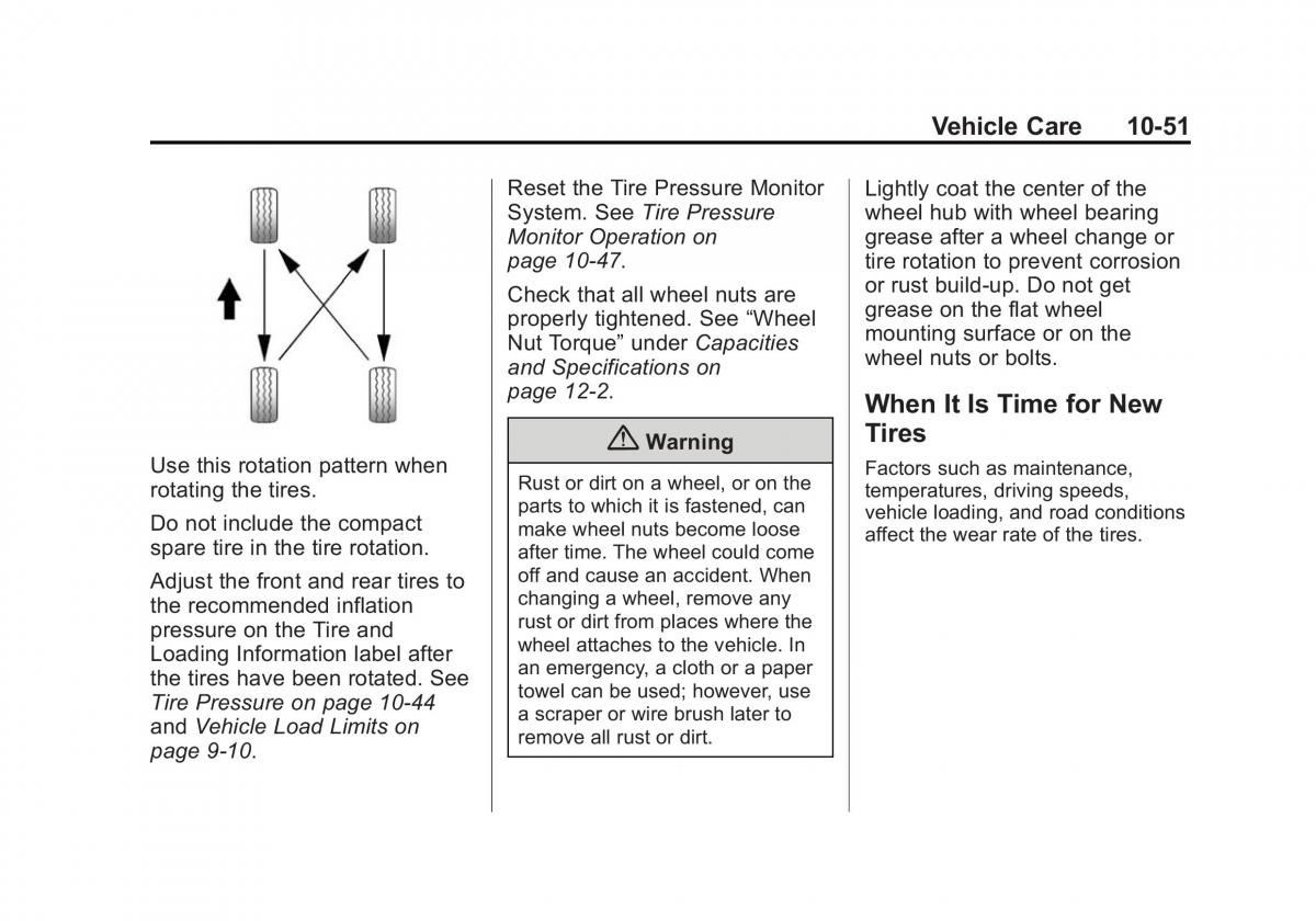 Chevrolet Captiva owners manual / page 291