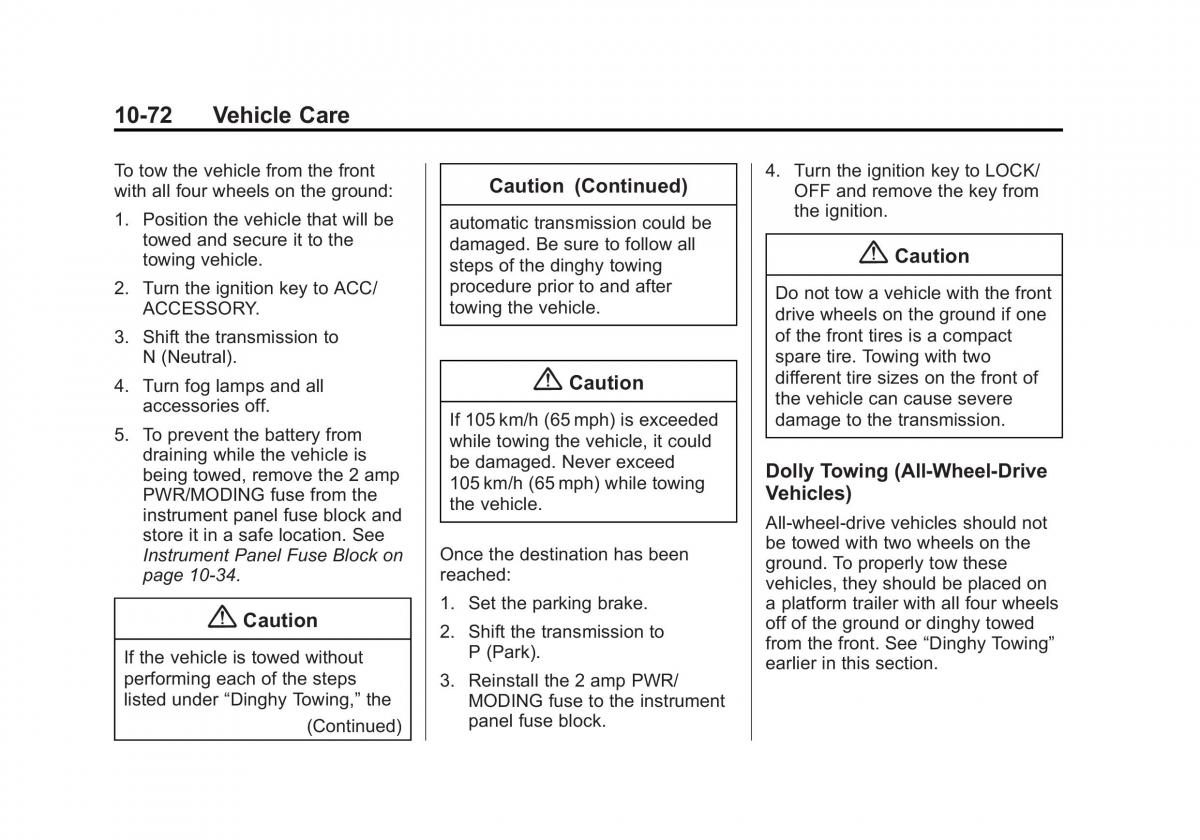 Chevrolet Captiva owners manual / page 312