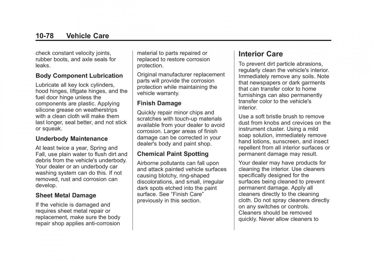 Chevrolet Captiva owners manual / page 318