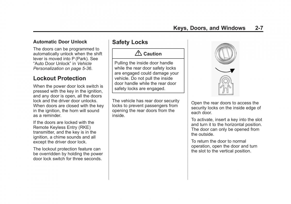 Chevrolet Captiva owners manual / page 35