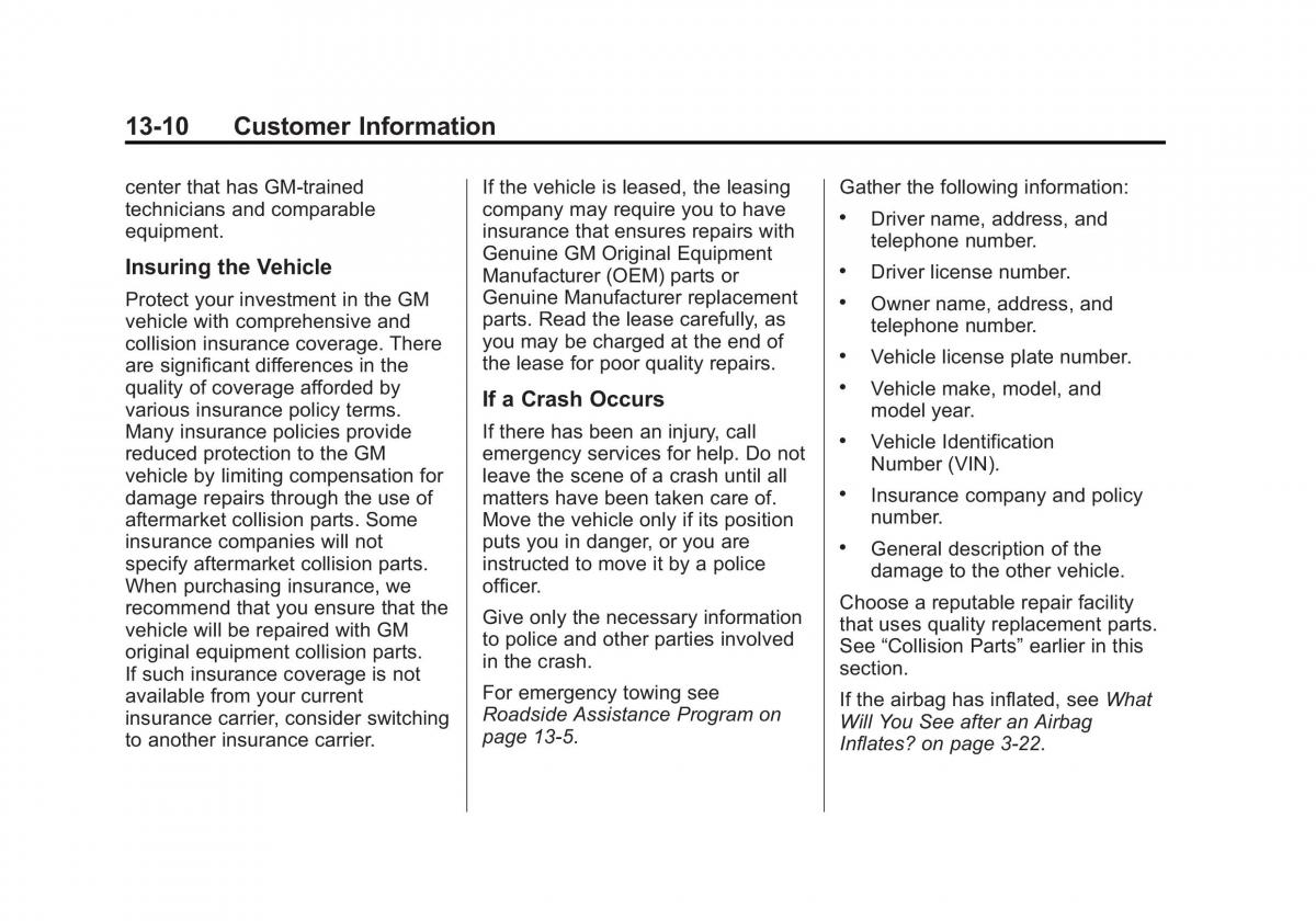 Chevrolet Captiva owners manual / page 354